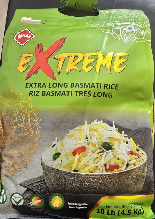 MINAR EXTREME LONG BASMATI RICE 10 LB